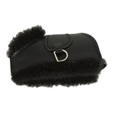 Hermes Rodeo Robeo Plush Charm PM Black Milo Lambskin and Wool Palladium Hardware - Thumbnail View 4