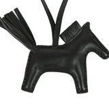 Hermes Rodeo Robeo Plush Charm PM Black Milo Lambskin and Wool Palladium Hardware - Thumbnail View 5