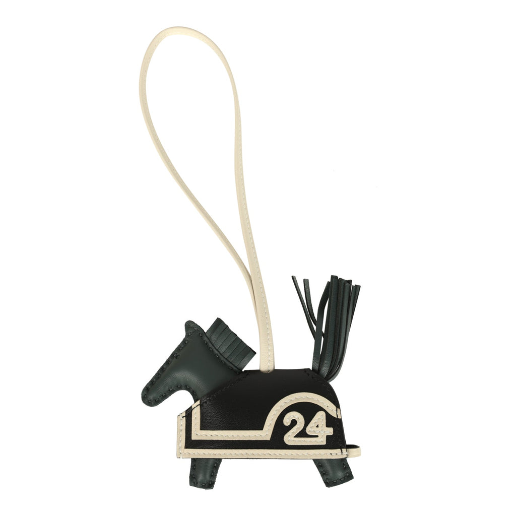 Hermes Rodeo Robeo Hermes Rodeo Robeo 24 Charm PM Vert Mangrove, Craie, Black Milo ...