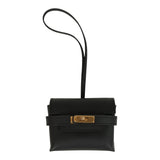Hermes Kelly Festival Bag Charm Black Swift Gold Hardware - Thumbnail View 1