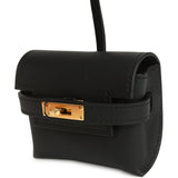 Hermes Kelly Festival Bag Charm Black Swift Gold Hardware - Thumbnail View 3
