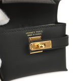 Hermes Kelly Festival Bag Charm Black Swift Gold Hardware - Thumbnail View 7