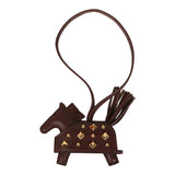 Hermes Rodeo Rock Bag Charm PM Terre Milo Lambskin Gold Hardware - Thumbnail View 1