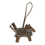 Hermes Rodeo Rock Bag Charm PM Ombre Shiny Varanus Salvator Lizard and Etoupe Milo Lambskin Palladium Hardware - Thumbnail View 2
