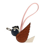 Hermes Birdy Charm Fauve, Nata, Black, Blanc, Bleu Saphir, Rose Sakura Matte Alligator Mississippiensis, Epsom, Shiny Lizard Niloticus, Chevre Mysore, Milo Lambskin Palladium Hardware - Thumbnail View 1