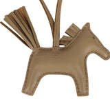 Hermes Rodeo Robeo Plush Charm PM Beige Marfa, Terre, Craie Milo Lambskin and Ecru Merino Wool Palladium Hardware - Thumbnail View 5
