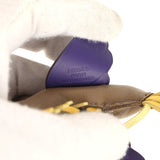 Hermes Pegase Rodeo Bag Charm PM Etoupe, Jaune De Naples, Purple Milo Lambskin - Thumbnail View 3