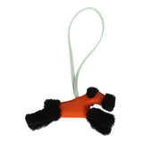 Hermes Budy Bag Charm Black, Feu and Vert Peppermint Milo Lambskin and Merino Wool - Thumbnail View 2