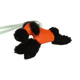 Hermes Budy Bag Charm Black, Feu and Vert Peppermint Milo Lambskin and Merino Wool - Thumbnail View 4