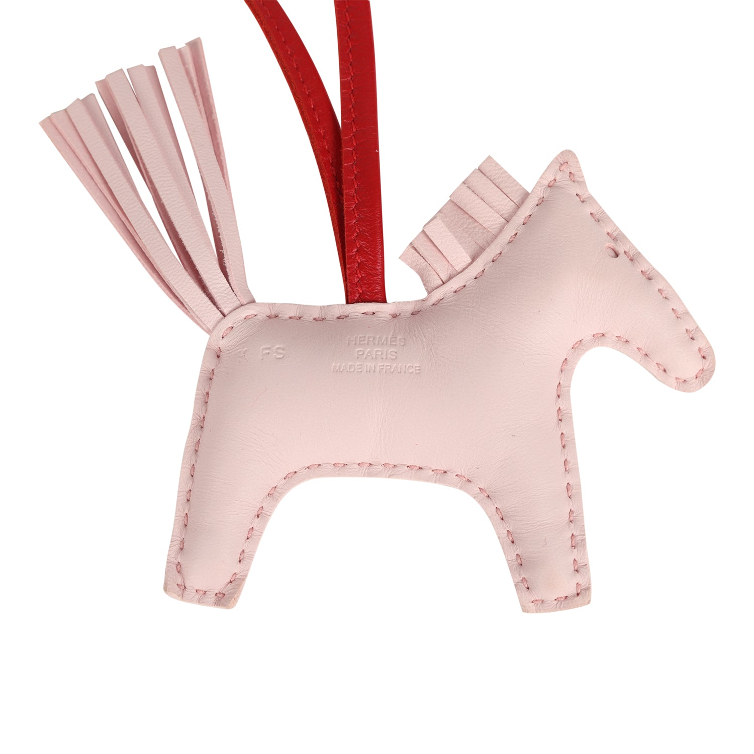 Hermes Rodeo Robeo Coeur Charm PM Rose Darling, Bleu Celeste & Rouge ...