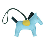 Hermes Rodeo Bag Charm MM Celeste, Lime, Malachite Milo Lambskin and Horsehair - Thumbnail View 2