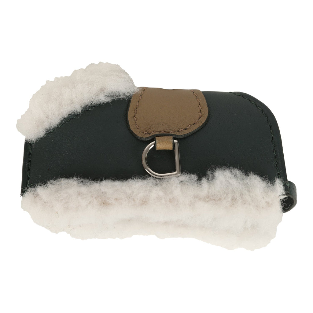 Hermes Rodeo Robeo Plush Charm PM Black, Beige Marfa, Vert Mangrove Mi