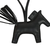 Hermes Rodeo Robeo Plush Charm PM Black, Beige Marfa, Vert Mangrove Milo Lambskin and Ecru Merino Wool Palladium Hardware - Thumbnail View 5