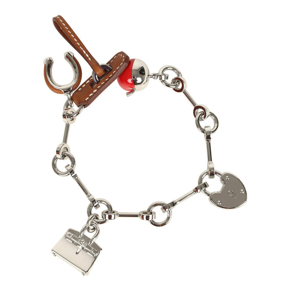 Hermes Bijou De Sac Charm Fauve Barenia Palladium Hardware