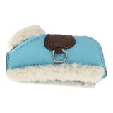 Hermes Rodeo Robeo Plush Charm PM Gold, Celeste, Terre Milo Lambskin and Ecru Merino Wool Palladium Hardware - Thumbnail View 4