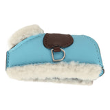 Hermes Rodeo Robeo Plush Charm PM Gold, Celeste, Terre Milo Lambskin and Ecru Merino Wool Palladium Hardware - Thumbnail View 4
