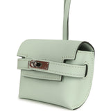 Hermes Kelly Festival Bag Charm Vert Peppermint Swift Palladium Hardware - Thumbnail View 5