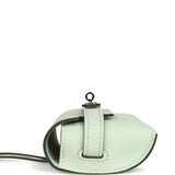 Hermes Kelly Festival Bag Charm Vert Peppermint Swift Palladium Hardware - Thumbnail View 3