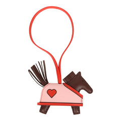 Hermes Rodeo Robeo Coeur Charm PM Terre, Capucine & Rose Sakura Milo Lambskin