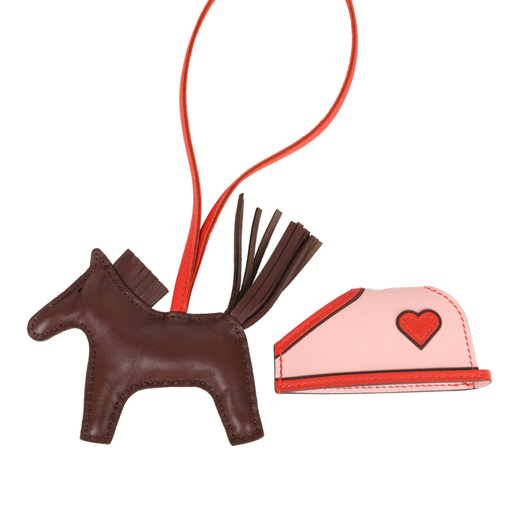 Hermes Rodeo Robeo Hermes Rodeo Robeo Coeur Charm PM Terre, Capucine & Rose Sakura Milo L