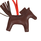 Hermes Rodeo Robeo Coeur Charm PM Terre, Capucine & Rose Sakura Milo Lambskin - Thumbnail View 5