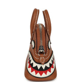 Hermes Mini Bolide Shark Bag Charm Gold and White Swift Palladium Hardware - Thumbnail View 3