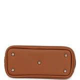 Hermes Mini Bolide Shark Bag Charm Gold and White Swift Palladium Hardware - Thumbnail View 6