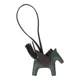 Hermes Pegase Rodeo Bag Charm PM Vert Mangrove, Black, Bai-Brun Milo Lambskin - Thumbnail View 2