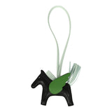 Hermes Pegase Rodeo Bag Charm PM Black, Vert Peppermint and Vert Yucca Milo Lambskin - Thumbnail View 1
