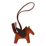 Hermes Pegase Rodeo Bag Charm PM Pain D' Epice, Moka and Sienne Milo Lambskin - Thumbnail View 2
