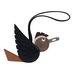 Hermes Birdy Charm Bleu Indigo, Chai, Chocolat, Blanc, Black Matte Alligator Mississippiensis, Epsom, Shiny Lizard Niloticus, Chevre Mysore, Milo Lambskin Palladium Hardware