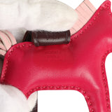 Hermes Pegase Rodeo Bag Charm PM Framboise, Rose Sakura and Rouge Sellier Milo Lambskin - Thumbnail View 3