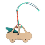 Hermes Petit H Winged Car Bag Charm Rose Pourpre Togo, Chai Alligator - Thumbnail View 2