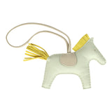 Hermes Rodeo Bag Charm MM Vert Fizz, Lime, Craie Milo Lambskin - Thumbnail View 2