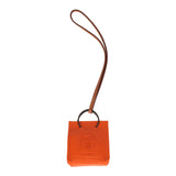 Hermes Shopping Bag Charm Feu Swift and Gold Milo Lambskin - Thumbnail View 1