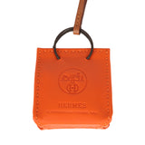 Hermes Shopping Bag Charm Feu Swift and Gold Milo Lambskin - Thumbnail View 3