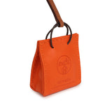 Hermes Shopping Bag Charm Feu Swift and Gold Milo Lambskin - Thumbnail View 4