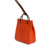 Hermes Shopping Bag Charm Feu Swift and Gold Milo Lambskin - Thumbnail View 6