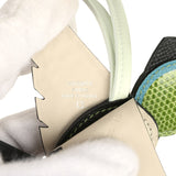 Hermes Birdy Charm Beton, Black, Pelouse, Blue Jean, Vert Fizz Matte Alligator Mississippiensis, Chevre Mysore, Shiny Lizard Niloticus, Epsom, Milo Lambskin Palladium Hardware - Thumbnail View 3