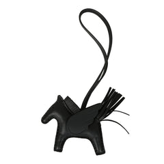 Hermes Pegase Rodeo Bag Charm PM So Black Milo Lambskin