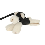Hermes Budy Charm Black Milo Lambskin and Ecru Merino Sheepskin - Thumbnail View 2