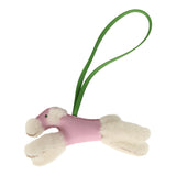 Hermes Budy Bag Charm Mauve Sylvestre, Vert Yucca and Ecru Milo Lambskin and Merino Wool - Thumbnail View 1