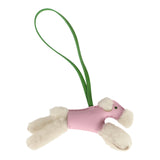 Hermes Budy Bag Charm Mauve Sylvestre, Vert Yucca and Ecru Milo Lambskin and Merino Wool - Thumbnail View 3