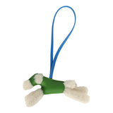 Hermes Budy Charm Vert Yucca and Bleu Hydra Milo Lambskin and Ecru Merino Wool - Thumbnail View 1