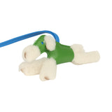 Hermes Budy Charm Vert Yucca and Bleu Hydra Milo Lambskin and Ecru Merino Wool - Thumbnail View 4