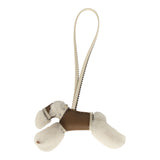 Hermes Budy Rock Charm Ecru, Etoupe, Craie and Gris Etain Milo Lambskin and Merino Wool - Thumbnail View 1