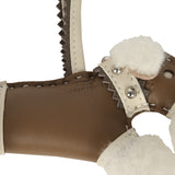 Hermes Budy Rock Charm Ecru, Etoupe, Craie and Gris Etain Milo Lambskin and Merino Wool - Thumbnail View 4