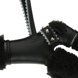 Hermes "Rock" Budy Apic Charm Black, Gris Pantin Milo Lambskin and Merino Wool Palladium Hardware - Thumbnail View 3