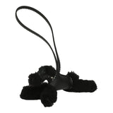 Hermes "Rock" Budy Apic Charm Black, Gris Pantin Milo Lambskin and Merino Wool Palladium Hardware - Thumbnail View 2