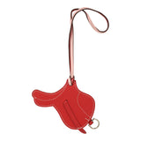Custom Hermes Pink Bedazzled Paddock Saddle Bag Charm Rose Sakura, Rouge Swift Palladium Hardware - Thumbnail View 3